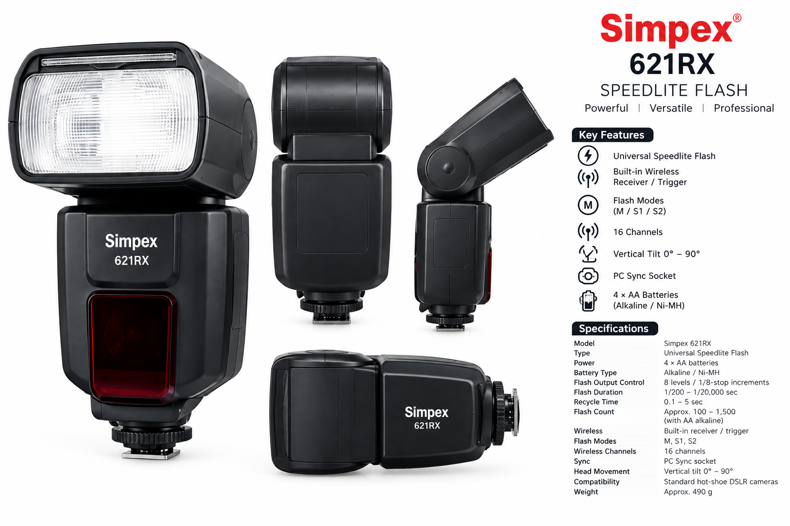 Simpex 621RX cemara Flash Light