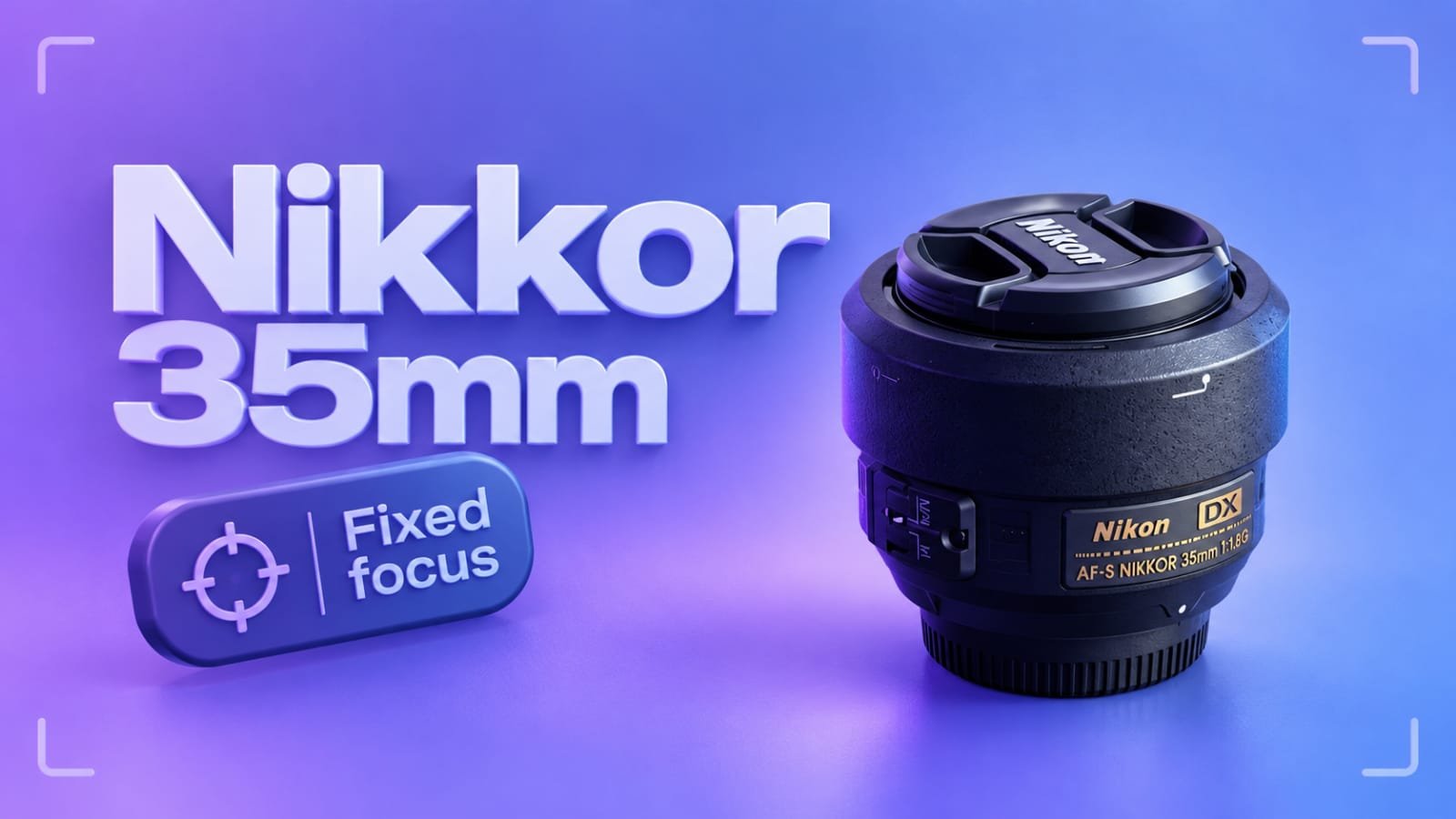 Nikon 35mm sharp focus lens